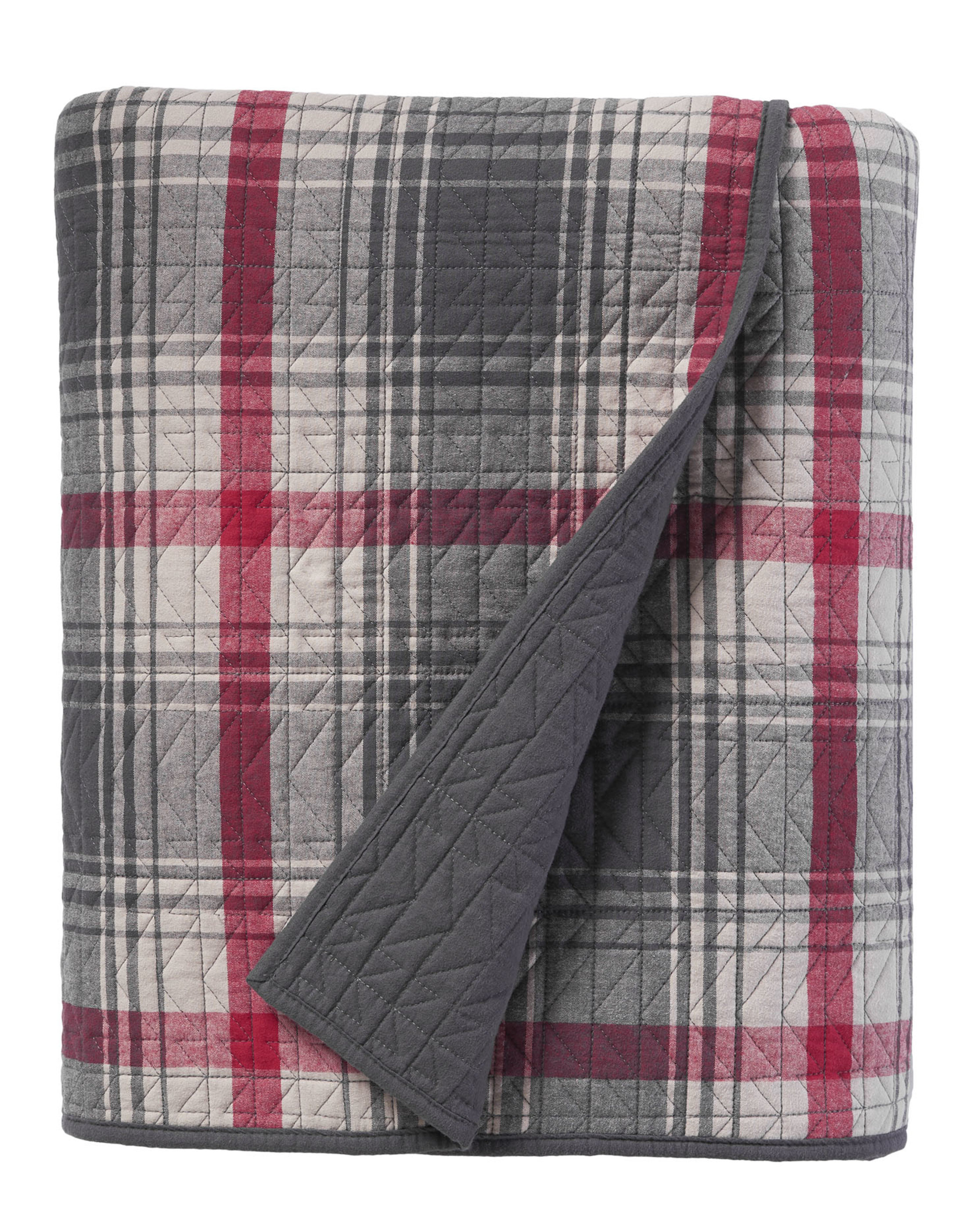 Pendleton Ridgeway Gray Standard Cotton Coverlet / Bedspread Set Wayfair