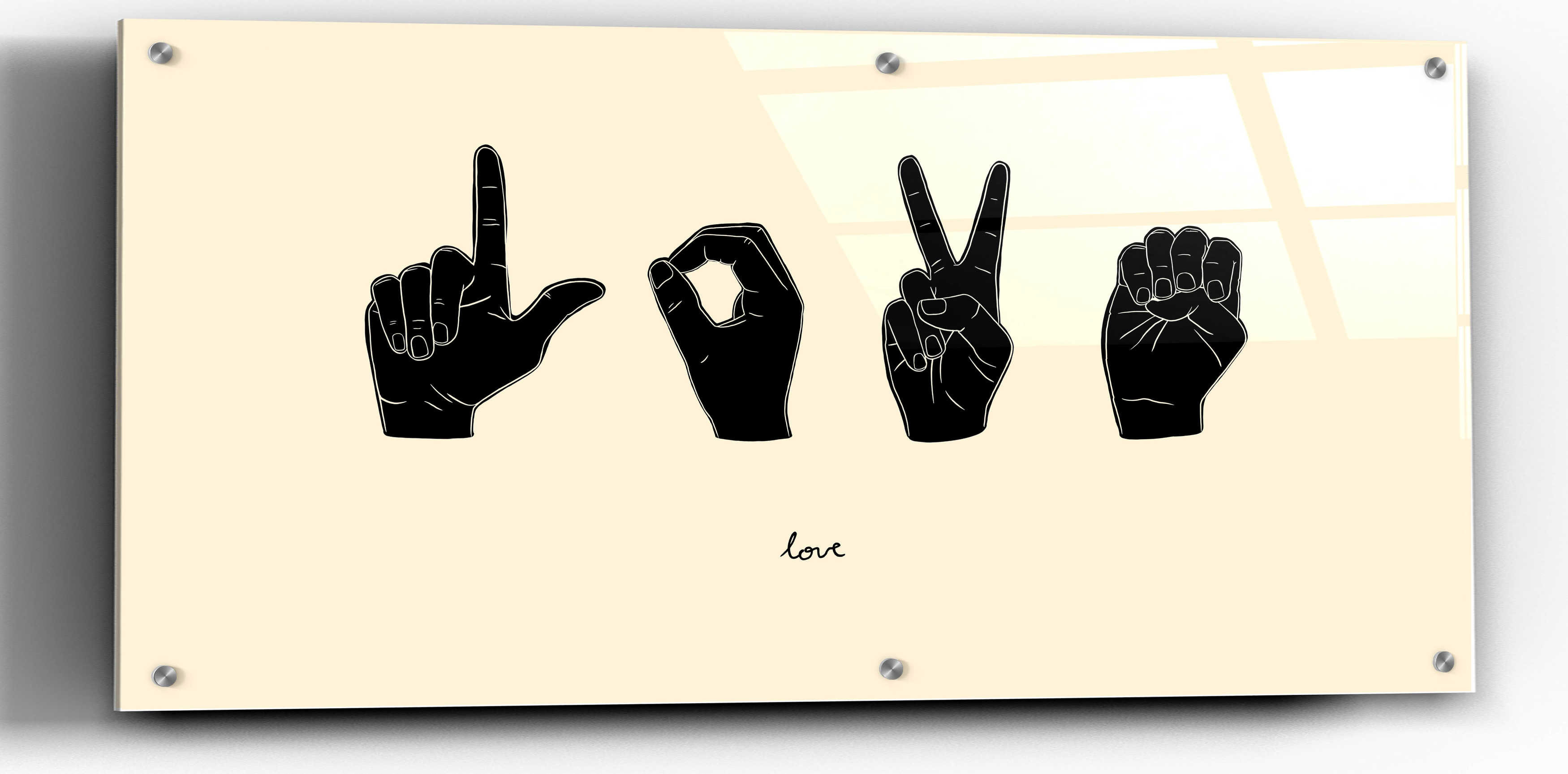 Trinx Sign Language IV by - Graphic Art on | Wayfair