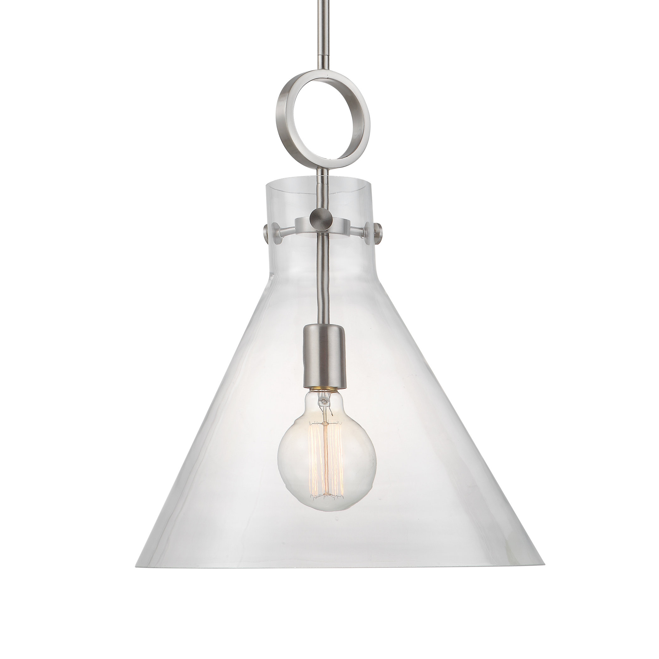 Light Glass Funnel Pendant 