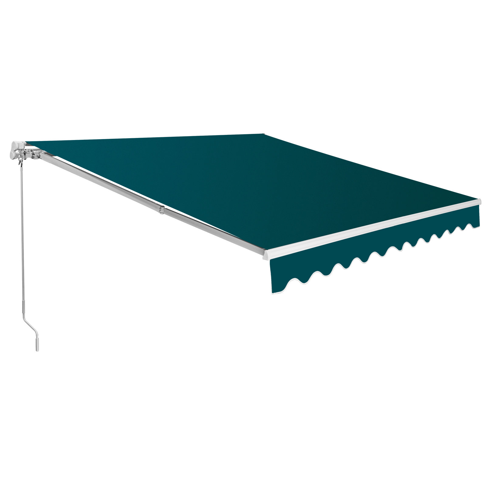 Elecwish Manual Retraction Slope Patio Awning & Reviews Wayfair