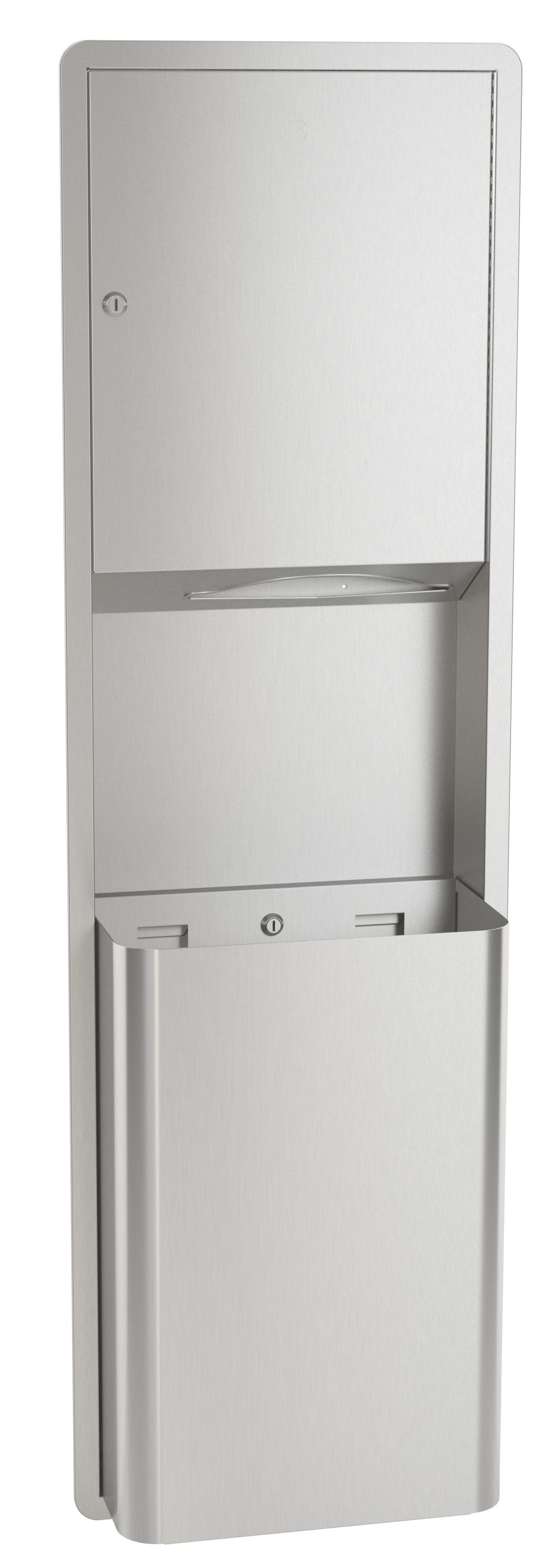Bradley Corporation SemiRecessed Paper Towel Dispenser and Waste