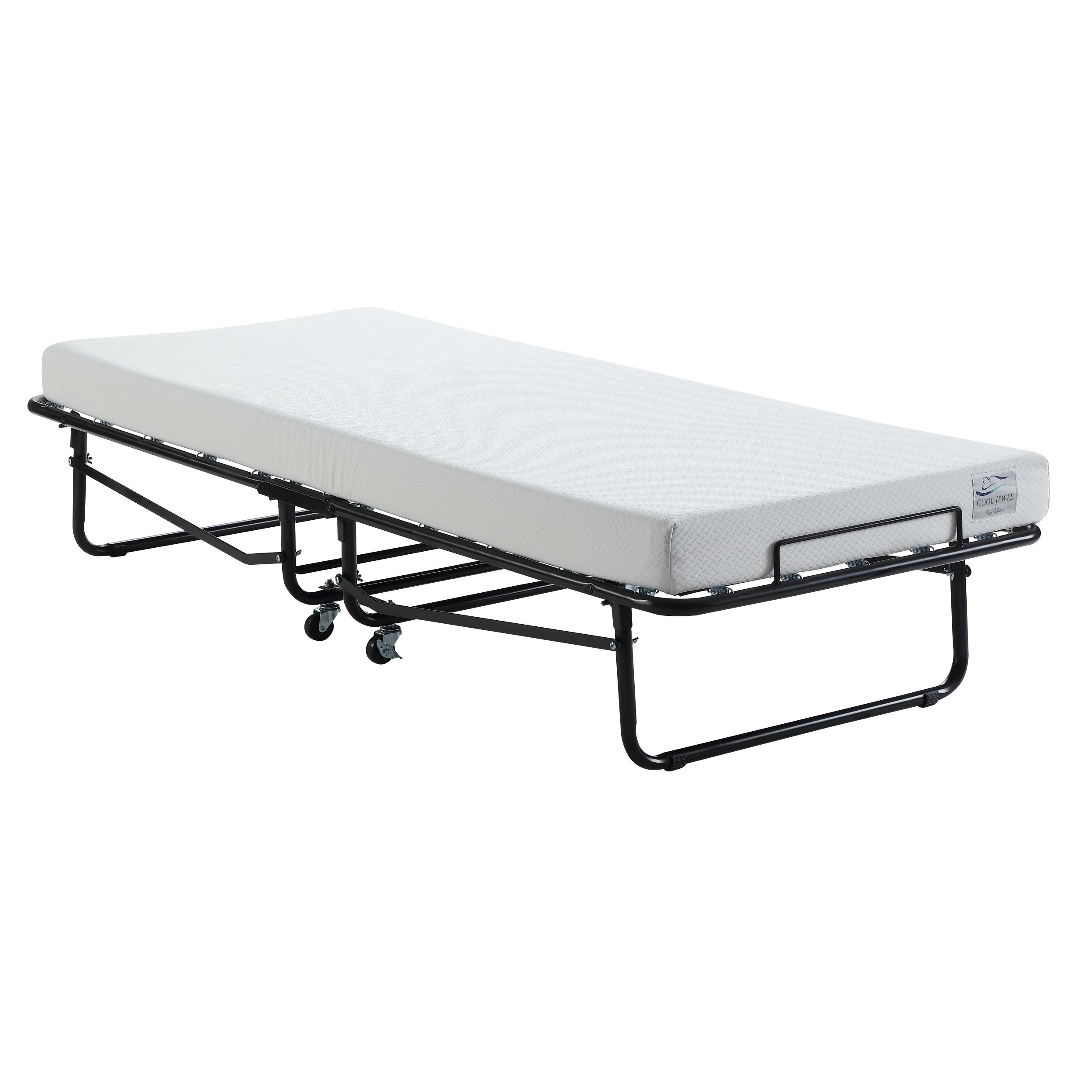 White Noise Twin 14'' Folding Bed with Mattress Included Wayfair