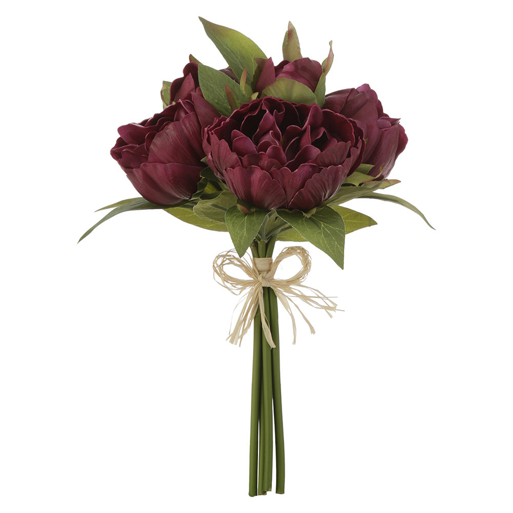 Winston Porter Real Touch Bundle Peonies Stem & Reviews Wayfair