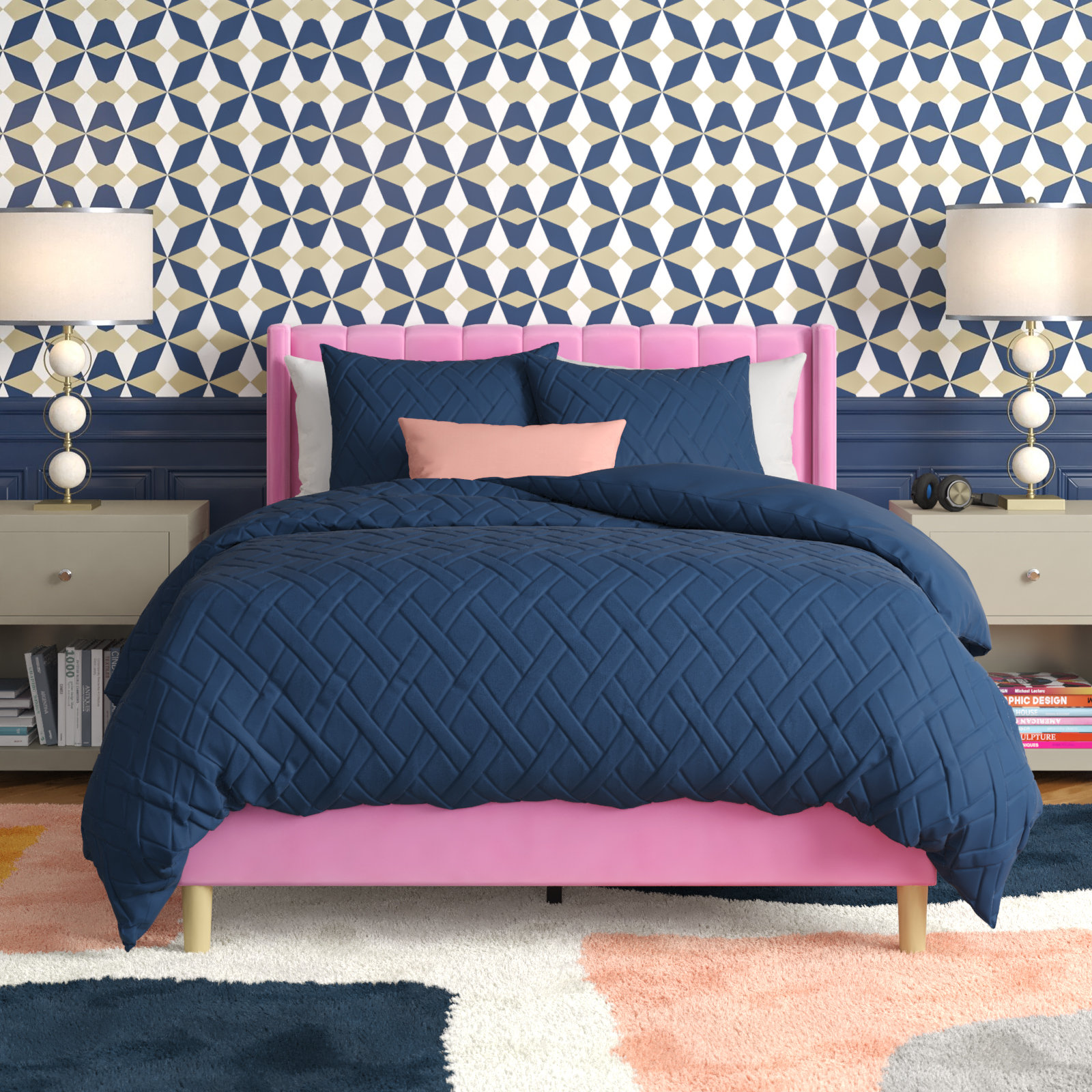 Etta Avenue™ Sutter Upholstered Bed & Reviews Wayfair