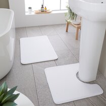Bath Mat Toilet Rug Set 2 & 3 piece Non Slip Bathroom Pedestal Acrylic Washable 