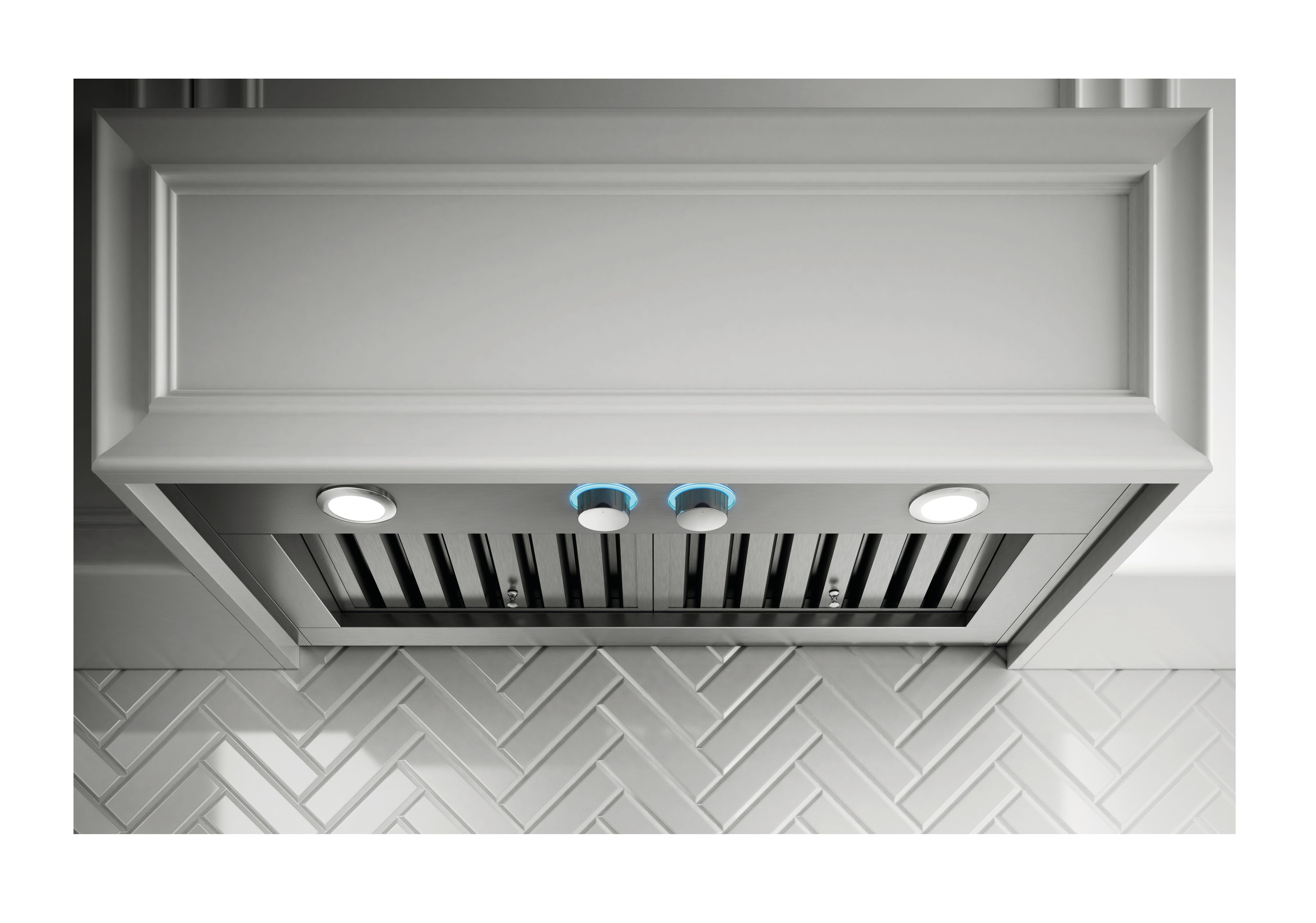 Elica 48 Inches 1200 Cubic Feet Per Minute CFM Ducted Insert Range Hood 