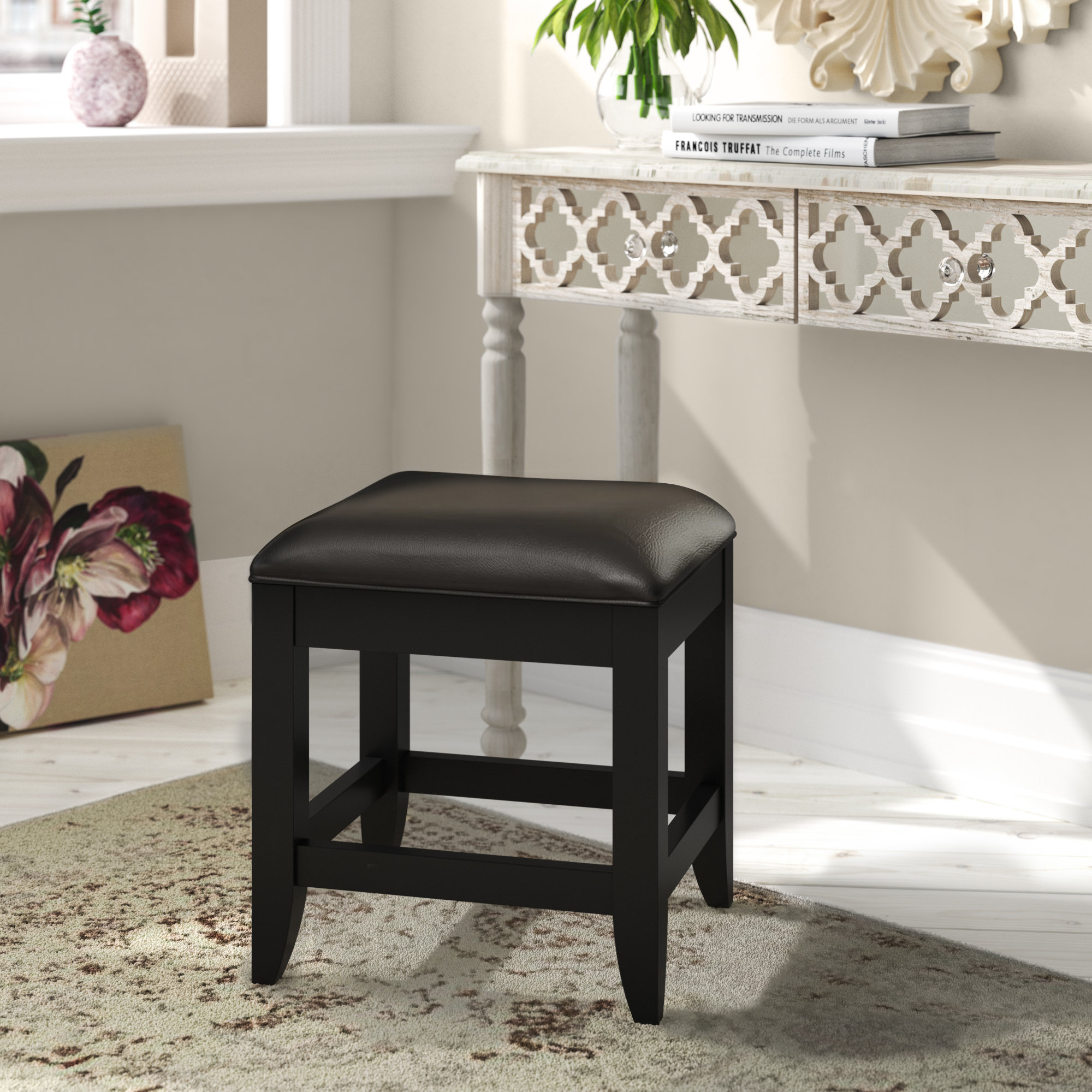 Three Posts™ Patricia 19'' Tall Vanity Stool & Reviews Wayfair