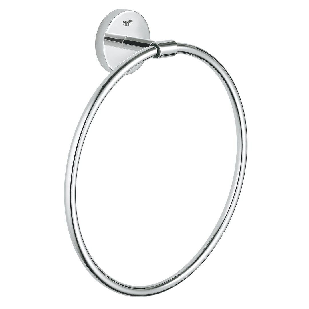 GROHE BauCosmopolitan Towel ring, chrome finish, concealed fastening 40460001 gray
