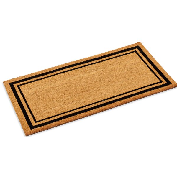 Natural Coco Coir Doormats for Outside with Heavy Duty Weather Resistant PLAIN 
