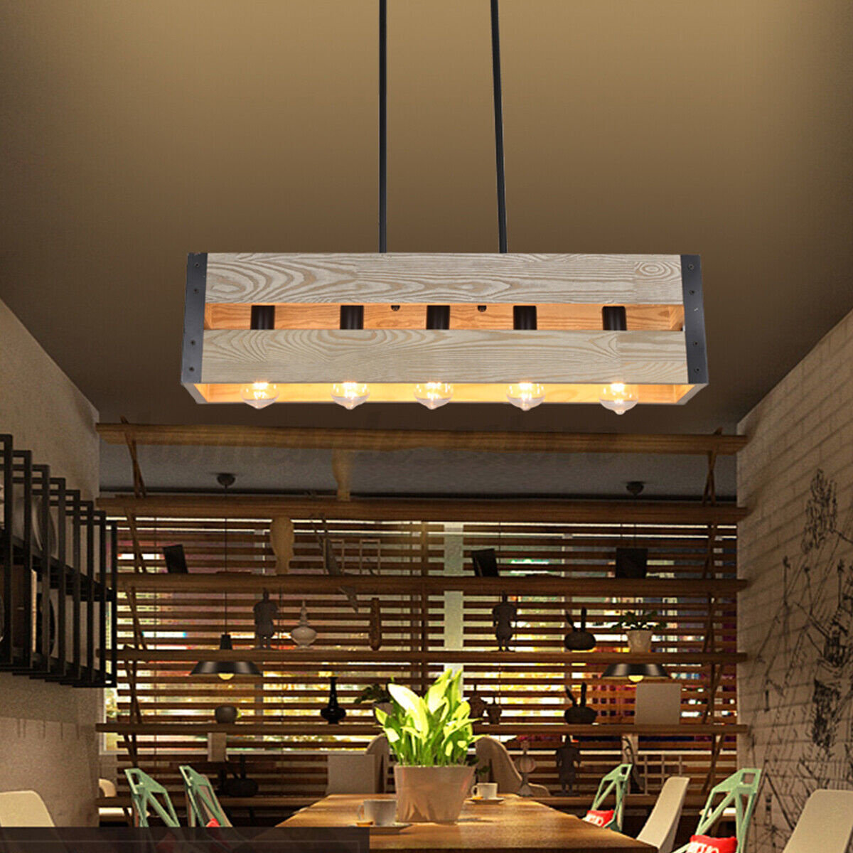 17 Stories 5 Light Kitchen Island Rectangle Chandelier Wayfair