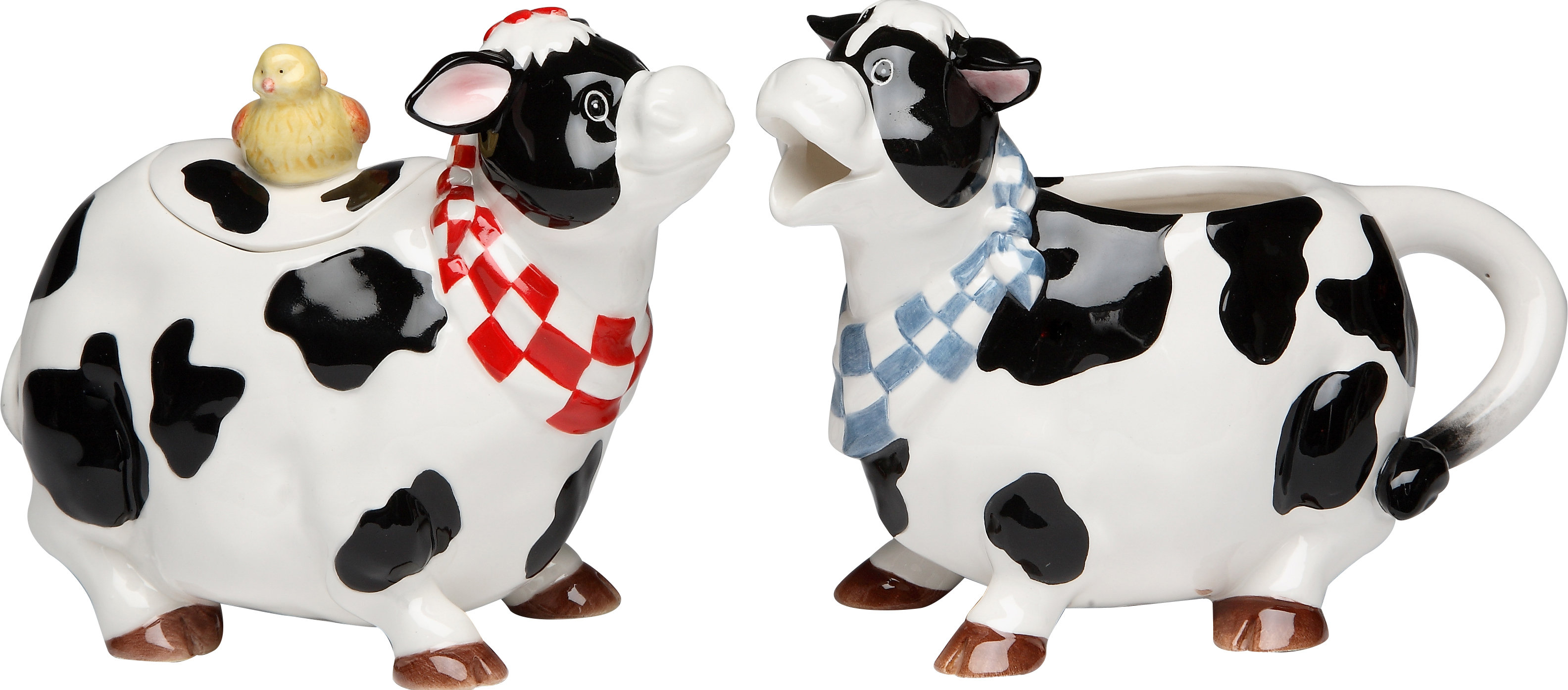 August Grove® Dodie Safflower Cow Sugar and Creamer Set & Reviews Wayfair