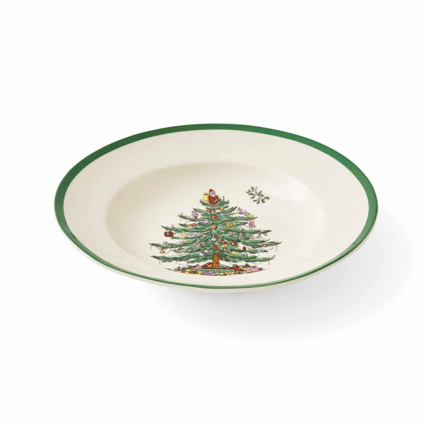New Set Of 4 Spode “Christmas Tree” Melamine 6” Bowls • Holly/Berries BRAND NEW 