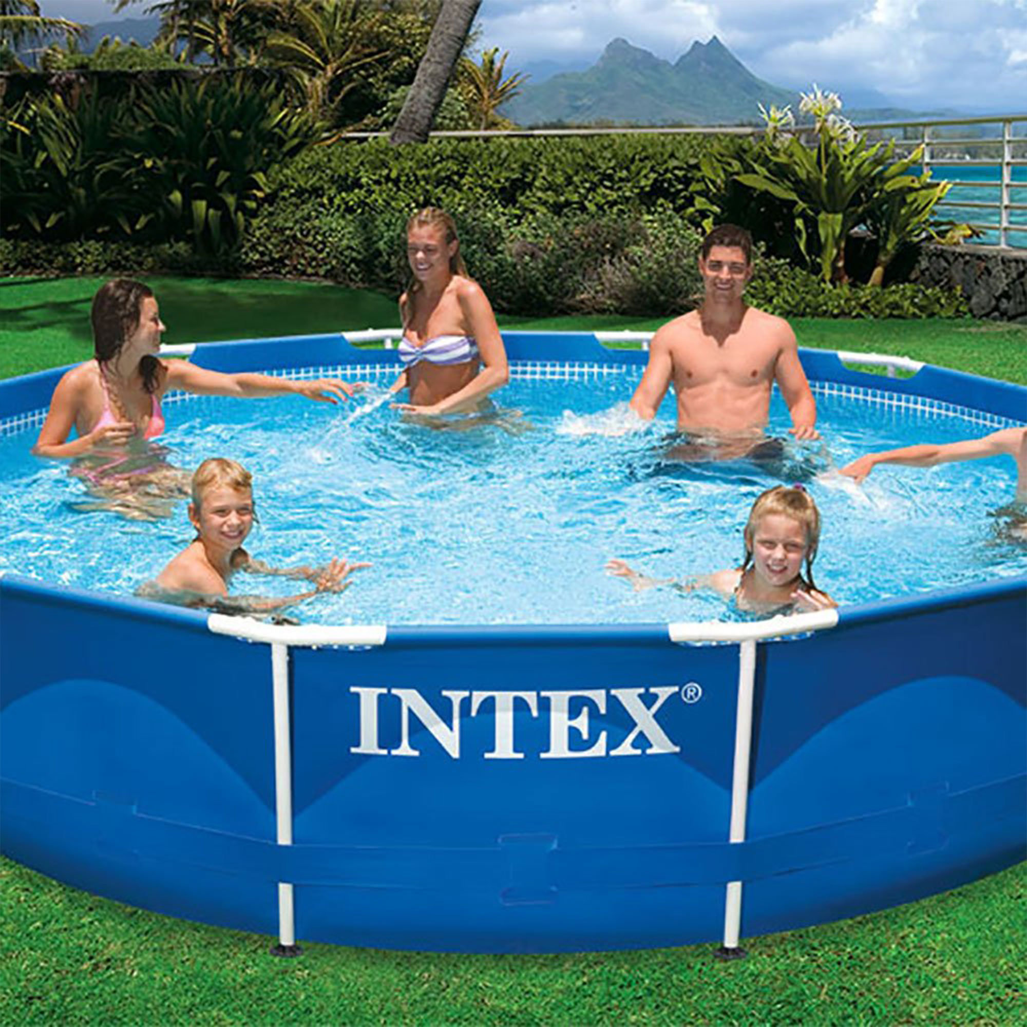 orientering mumlende Vild Intex 12' x 30" Metal Frame Round Swimming Pool w/ Filter Pump & 13' Pool  Cover & Reviews | Wayfair