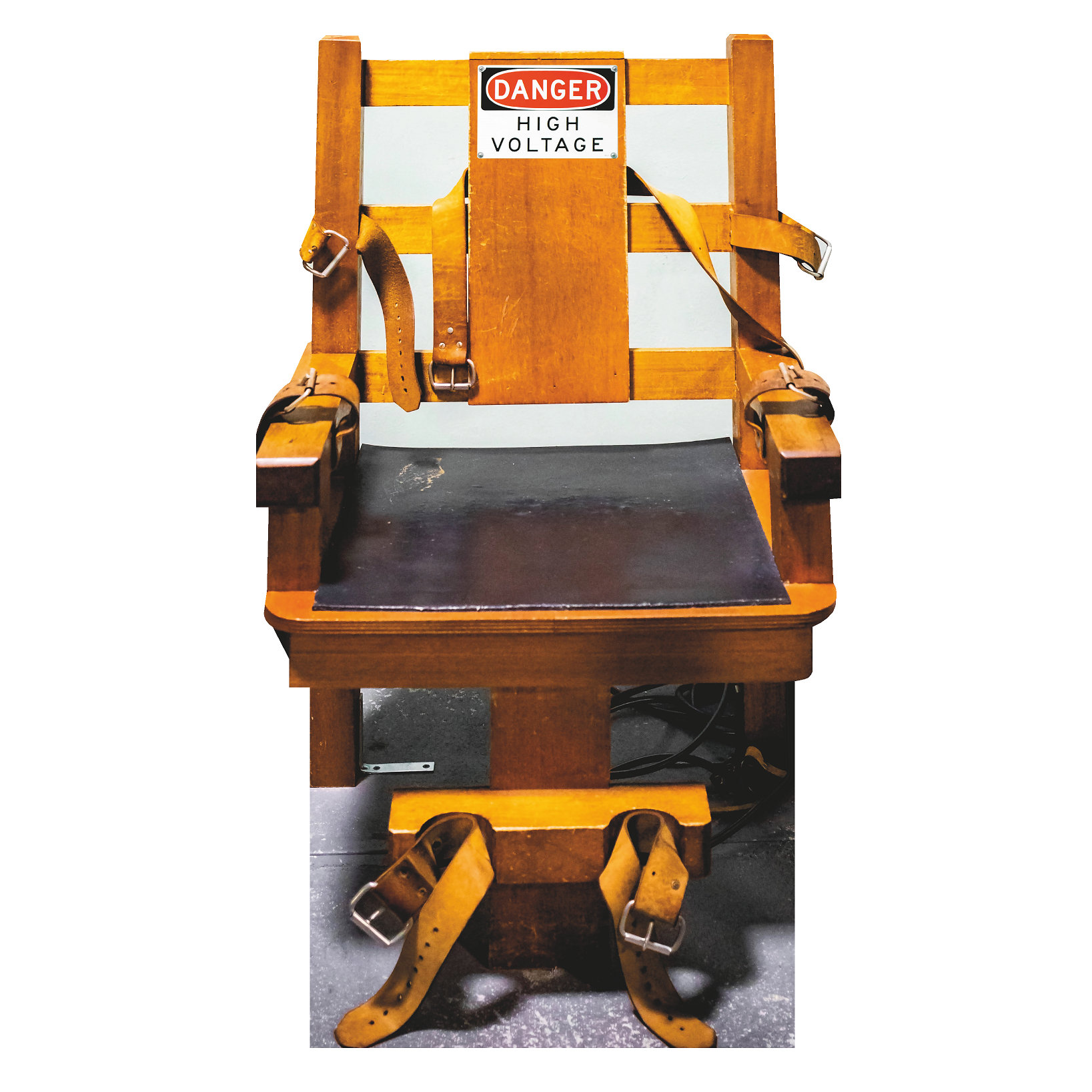 Wet Paint Printing Electric Chair Death Sentence Prison Life Size