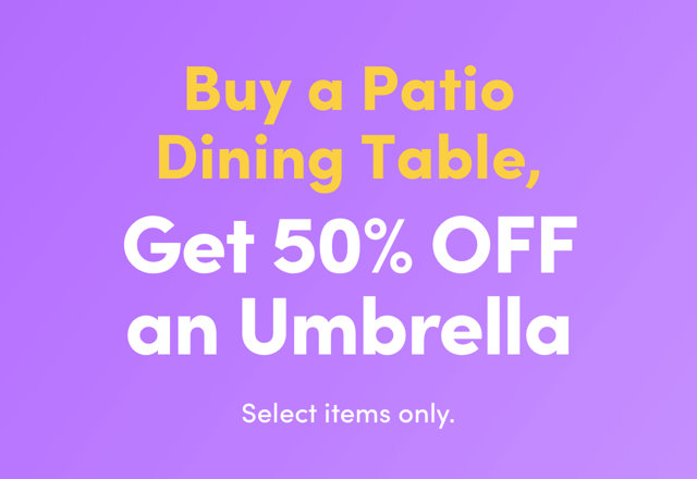Buy Patio Table, 50% OFF Umbrella 