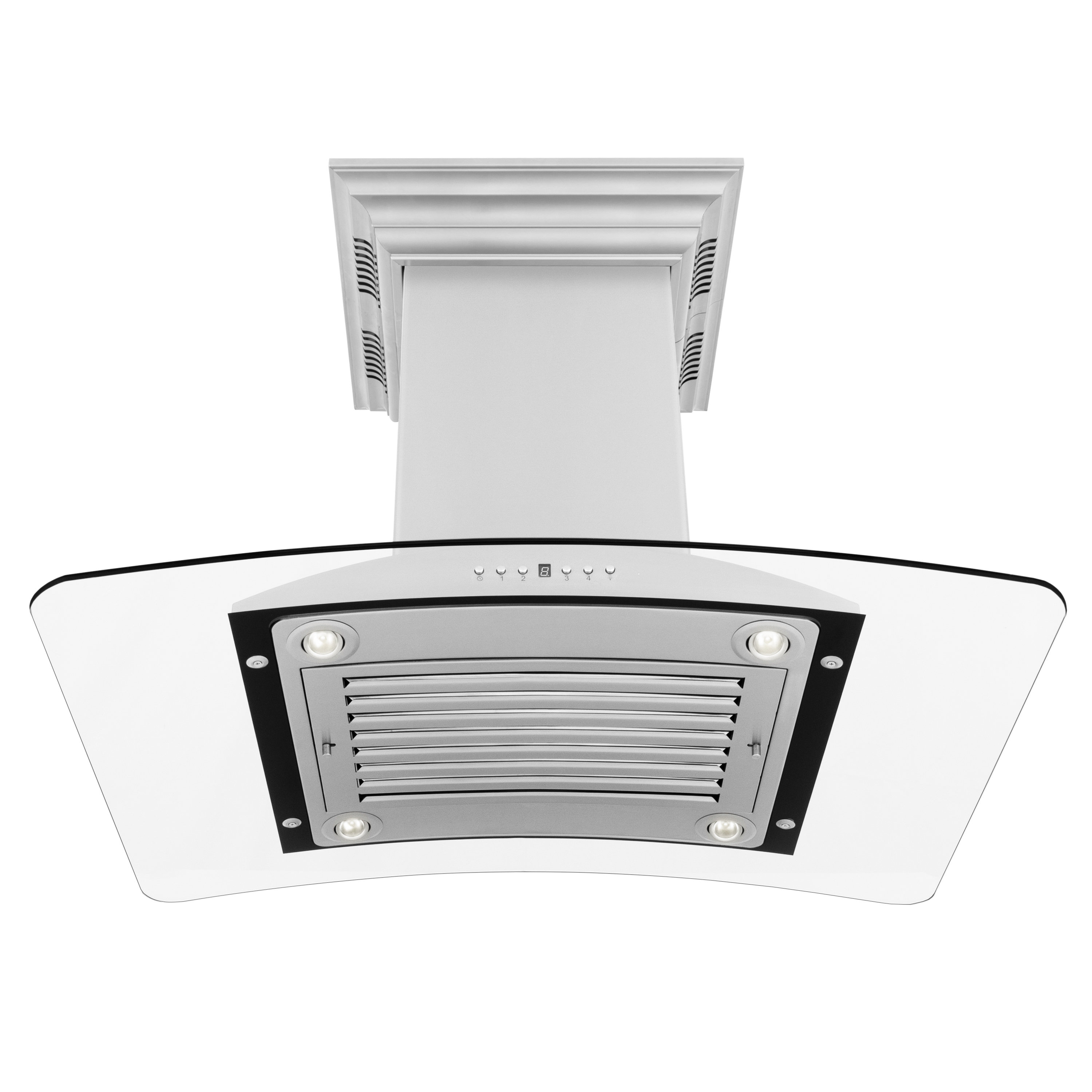ZLINE Kitchen and Bath 36" 400 CFM Ducted Island Range Hood in Stainless Steel Wayfair