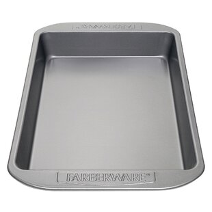 Gray Farberware Nonstick Bakeware 10-Inch Fluted Mold Set 2-Piece 