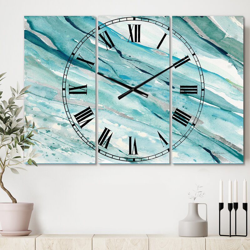 Oversized Springs I Cottage Metal Wall Clock - Spring Wall Clock